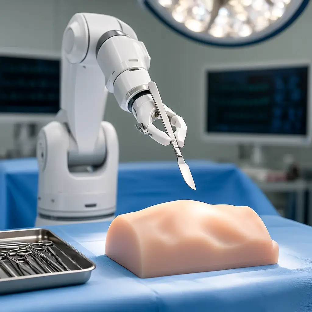 Surgical robot suturing image generated with Cosmos 3 Super AI Image Generator